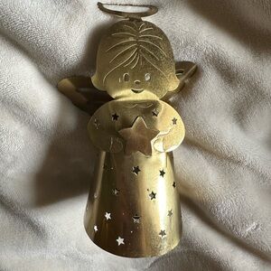 Vintage Brass Angel Tree Topper